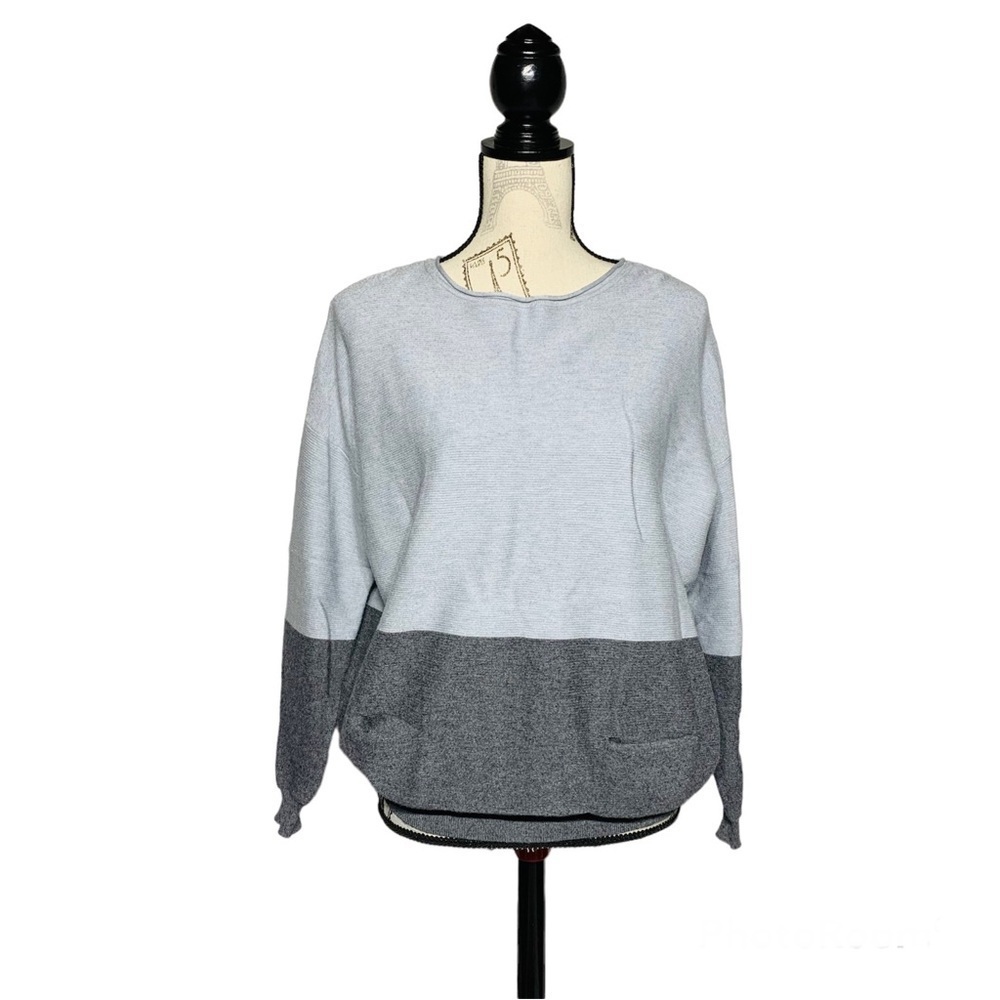 Suzy Shier M‎ colour block soft sweater